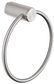 Mica Brushed Nickel Fluted Towel Ring