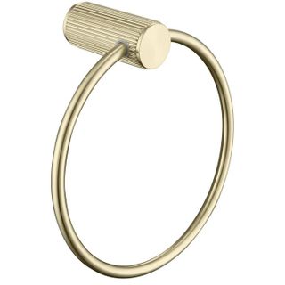 Mica French Gold Fluted Towel Ring