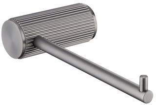 Mica Gunmetal Fluted Toilet Paper Holder