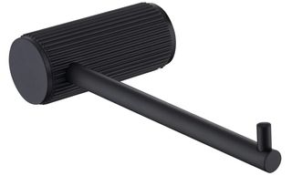 Mica Black Fluted Toilet Paper Holder