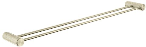 Mica French Gold Fluted Double Towel Rail 800mm