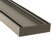 Aluminium Brushed Nickel Slimline Tile Insert =<400mm (length) x 100mm x 26mm