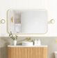 LED Newport 1200(W)x750(H) Gold Metal Frame Mirror- Install Horizontal or Vertic