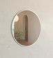 London 700mm White Metal Frame Mirror