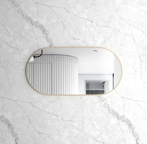 Noosa 1200(W)x600(H) Gold Metal Frame Mirror- Install Horizontal or Vertical