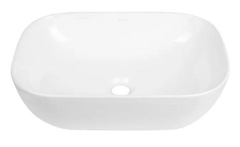 Artis O'96 455x325x135 Gloss White Oval Basin Ultra Slim