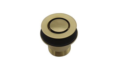 P&W Brass Bath Pop Down 40mm Br G Brushed Gold