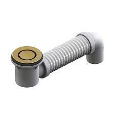 P&W Bath Bend Pop Down with Connector BG Brushed Gold