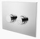 RAISED DISABLED CARE PNEUMATIC FLUSH BUTTONS PLATE DDA COMPLIANT  CHROME