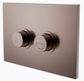 RAISED DISABLED CARE PNEUMATIC FLUSH BUTTONS PLATE DDA COMPLIANT  BRUSHED BRONZE