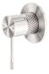 OPAL SHOWER MIXER 80MM PLATE BRUSHED NICKEL