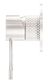 OPAL SHOWER MIXER 80MM PLATE BRUSHED NICKEL