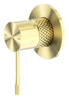 OPAL SHOWER MIXER 80MM PLATE BRUSHED GOLD