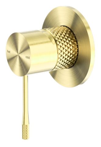 OPAL SHOWER MIXER 80MM PLATE BRUSHED GOLD