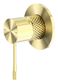 OPAL SHOWER MIXER 80MM PLATE BRUSHED GOLD