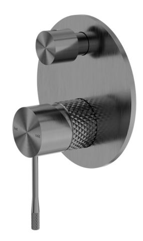 OPAL SHOWER MIXER WITH DIVERTOR GRAPHITE