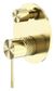 OPAL SHOWER MIXER WITH DIVERTOR BRUSHED GOLD