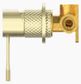 OPAL SHOWER MIXER 60MM PLATE BRUSHED GOLD