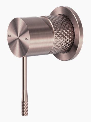 OPAL SHOWER MIXER 60MM PLATE BRUSHED BRONZE