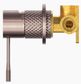 OPAL SHOWER MIXER 60MM PLATE BRUSHED BRONZE