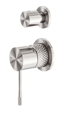 OPAL SHOWER MIXER WITH DIVERTOR SEPARATE PLATE BRUSHED NICKEL