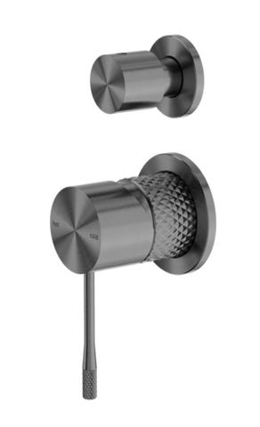 OPAL SHOWER MIXER WITH DIVERTOR SEPARATE PLATE GRAPHITE