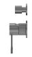 OPAL SHOWER MIXER WITH DIVERTOR SEPARATE PLATE GRAPHITE