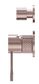 OPAL SHOWER MIXER WITH DIVERTOR SEPARATE PLATE BRUSHED BRONZE