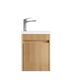 Mini Ensuite Vanity 400mm Woodland Oak Fluted Vanity