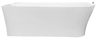 Kenai 1700 Matte White Left Corner Freestanding Bath