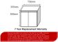 Clarke (Narrow) 750 Walnut Floor Mount Timber Laminate Vanity Cab