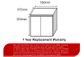 Clarke (Narrow) 600 Natural Oak Floor Mount Timber Laminate Vanity Cab