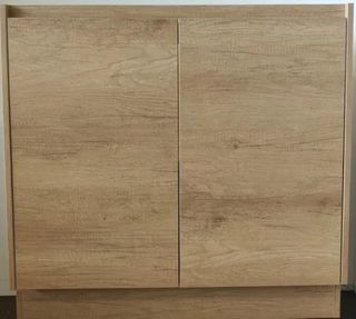 Clarke (Narrow) 750 Natural Oak Floor Mount Timber Laminate Vanity Cab