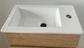Blair Natural Oak Wall Hung Vanity with Ceramic Top