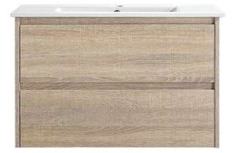 MINA 750MM WALL HUNG VANITY NATURAL TIMBER