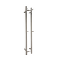V2 Brushed Nickel Vertical Heated Towel Rail 2 Bars
