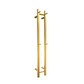 V2 Gold Vertical Heated Towel Rail 2 Bars