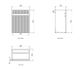 Mini Ensuite Vanity 400mm Matte White Fluted Vanity