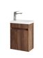 Mini Ensuite Vanity 400mm Sable Walnut Fluted Vanity