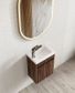 Mini Ensuite Vanity 400mm Sable Walnut Fluted Vanity
