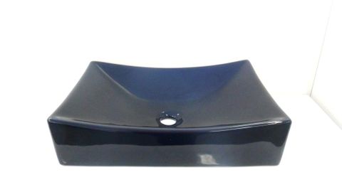 Madrid Black Above Counter Basin 510x370x120mm (Geelong Only)