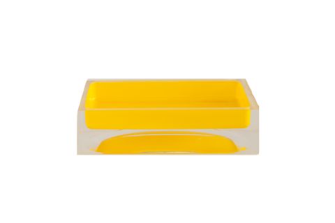 Square Soap Dish Yellow