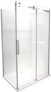 Falls 1200x900mm Sliding Glass Shower Screen Unit - SMC Base