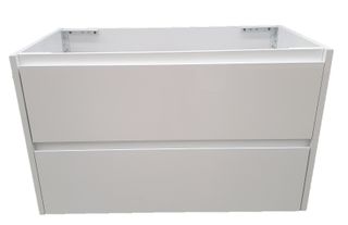 Amber 900 GLOSS WHITE Wall Hung Vanity Cabinet Only
