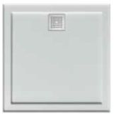 Eco 900x900 Polymarble Shower Base Rear Outlet
