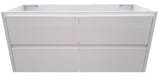 Amber 1200 GLOSS WHITE Wall Hung Vanity Cabinet Only