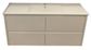 Amber 1200 GLOSS WHITE Wall Hung Vanity Cabinet Only