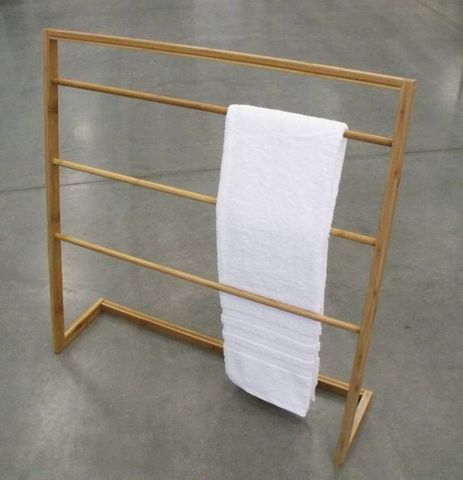 Bamboo Towel Rack 84.5x22.5x85cm