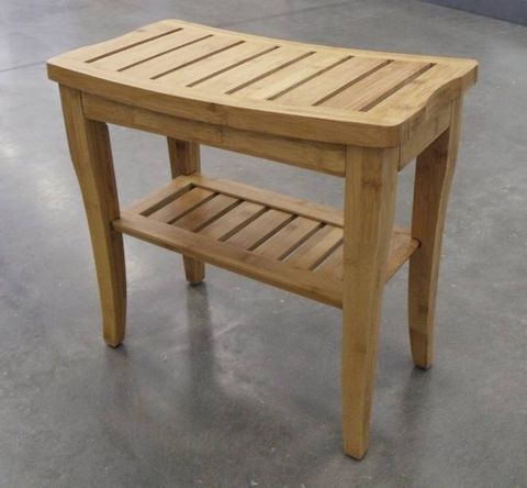 Bamboo 2025 bathroom bench