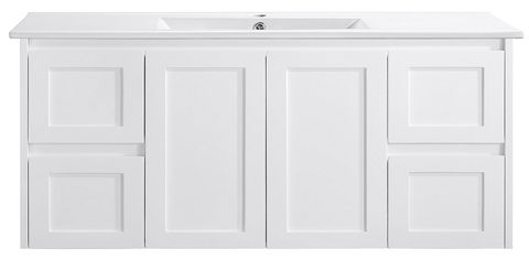 Sophie 1200 Wall Hung Vanity MATTE WHITE